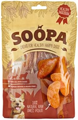 Soopa Grain Free Coconut and Chia Seed Dental Dog Treats, 4 Sticks