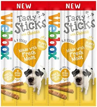 Webbox Dogs Delight Cheese Meaty Sticks Dog Treat 72 STICKS TOTAL