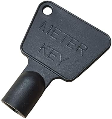 Gas Meter Box Key [4 Pack] - Triangle Key - Electric Box Key - Utility Box Key - Black Plastic Key