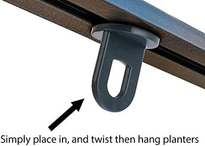 Green House Twist Clips [50 Pack] for Inside Greenhouses for Hanging Anchors from Glazing bar Channels or Insulation Clips (50)