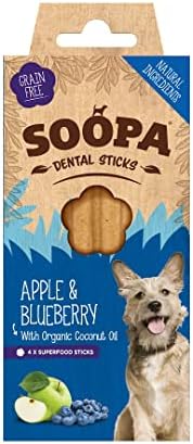 Soopa Kale and Apple Natrual Dental Sticks for Dogs