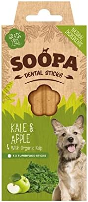 Soopa Kale and Apple Natrual Dental Sticks for Dogs