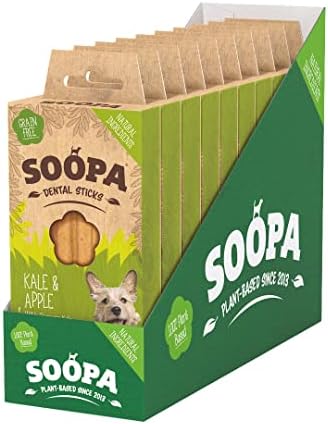 Soopa Kale and Apple Natrual Dental Sticks for Dogs