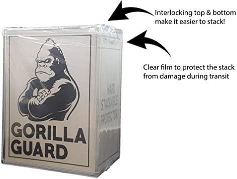 Gorilla Hard Stacks Pop Protector Interlocking Lids | 2 Pack of 4” Stackable box protectors