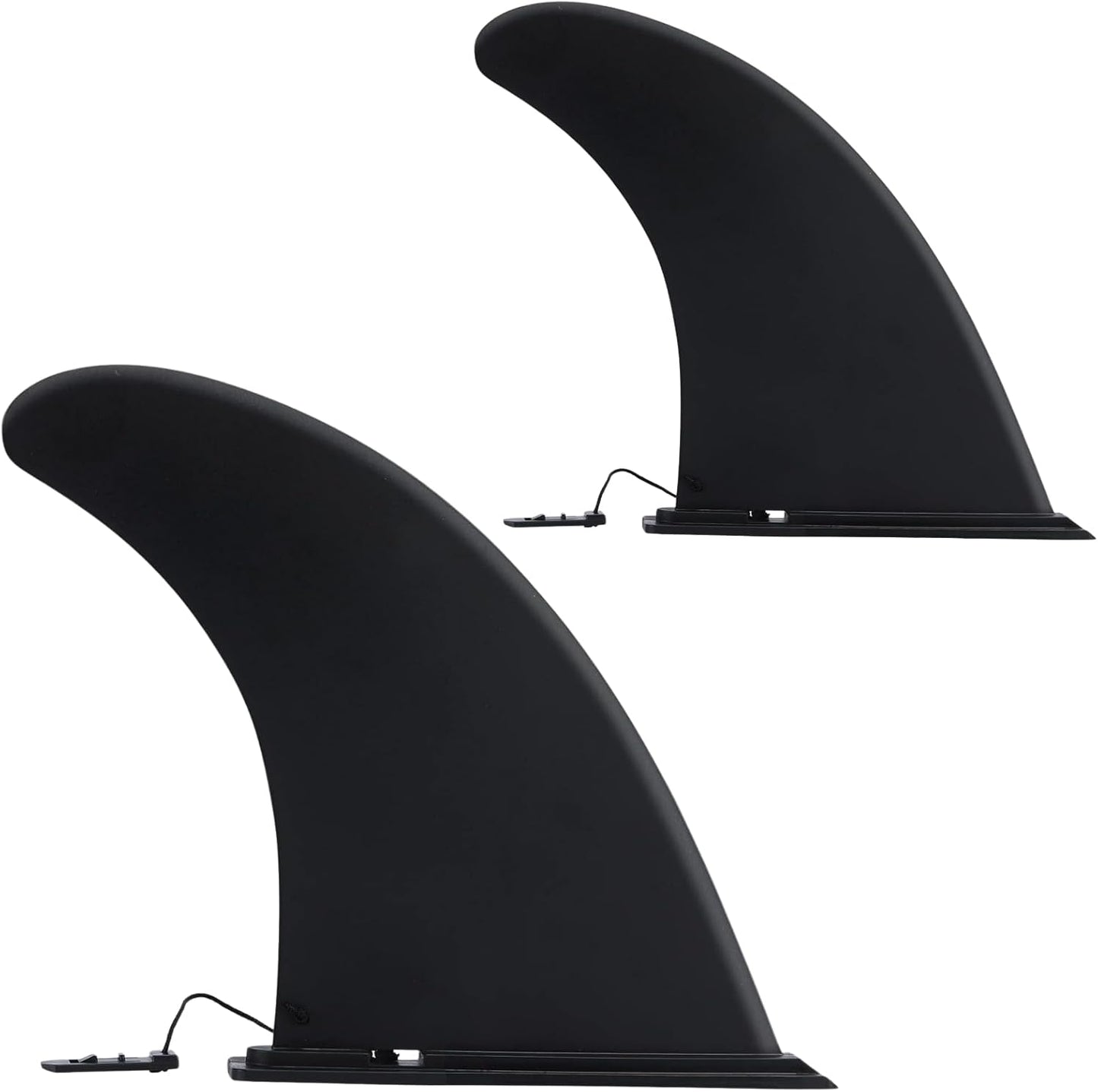 Replacement Fin (2 Pack) 9 inch for iSUP Inflatable Paddleboards, Kayaks and Canoes Plastic Fin Universal Fit