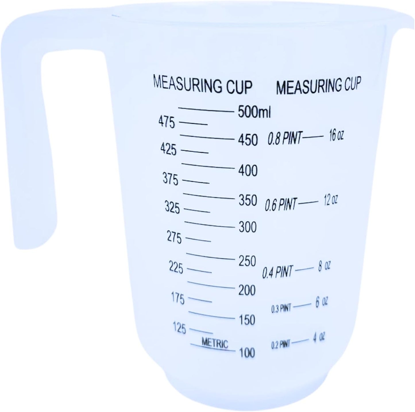Measuring Jugs Set of 3 – 1L, 500ml & 250ml – Kitchen Measuring Jug for Cooking & Baking – Clear Measurement in Millilitres, Pints & Ounces – Stackable & Easy-Pour Design