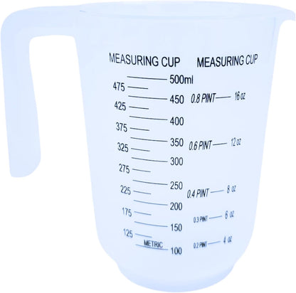 Measuring Jugs Set of 3 – 1L, 500ml & 250ml – Kitchen Measuring Jug for Cooking & Baking – Clear Measurement in Millilitres, Pints & Ounces – Stackable & Easy-Pour Design