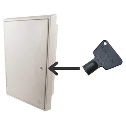 HowseHold Gas Meter Box Key [4 Pack] - Triangle Key - Electric Box Key - Utility Box Key - Black Plastic Key