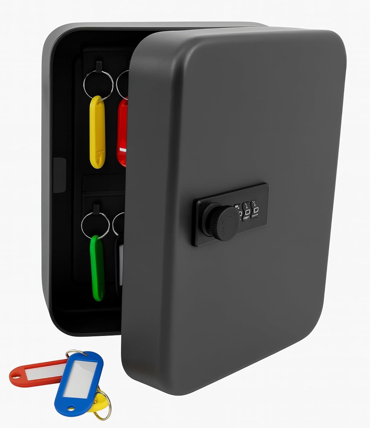 HowseHold Combination Key Cabinet - Wall Mounted Key Box for up to 20 Sets of Keys