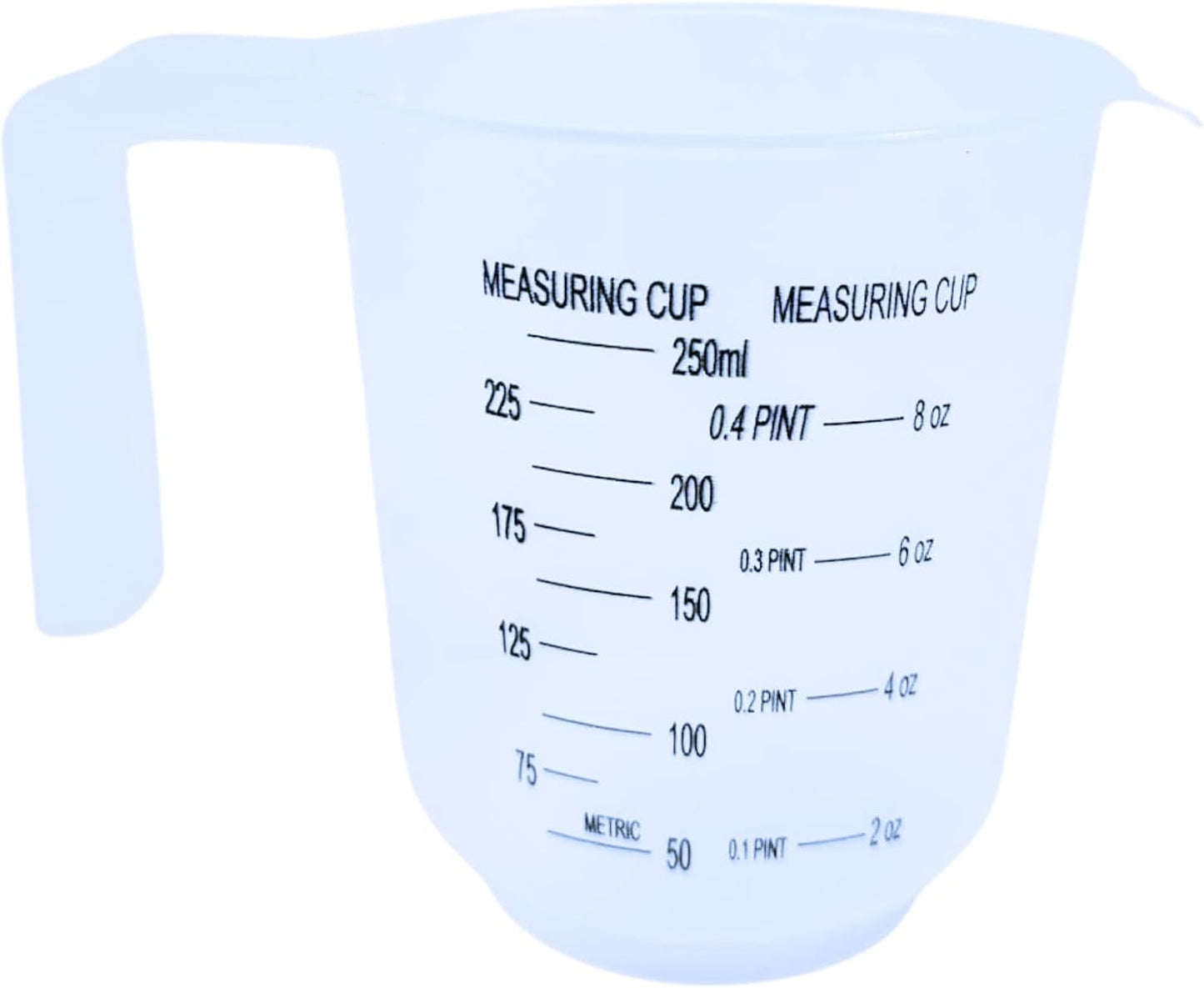 Measuring Jugs Set of 3 – 1L, 500ml & 250ml – Kitchen Measuring Jug for Cooking & Baking – Clear Measurement in Millilitres, Pints & Ounces – Stackable & Easy-Pour Design