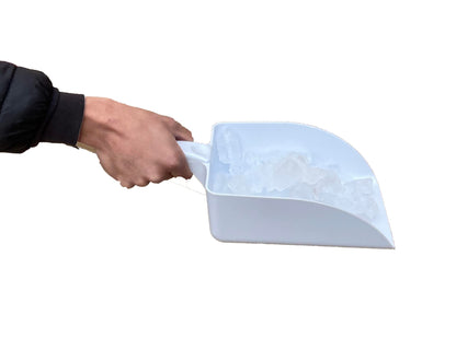 Large Plastic Ice Scoop/Shovel Ideal for Ice Machines, Ice Buckets in Kitchens or for Pet Food (1 Scoop)