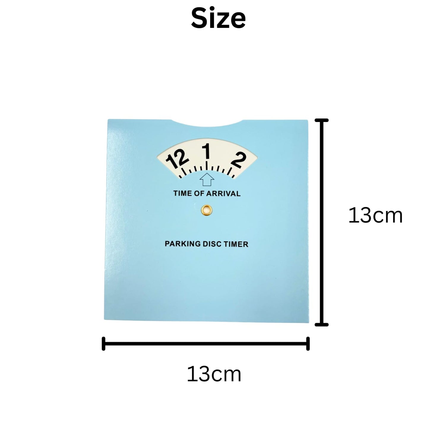 Parking Timer Disc - Clock Dial Permitted Disabled Parking for Cars, Vans and Bikes Displays Arrival Time for Double Yellows and Wheelchair Bays (1 Replacement Clock)