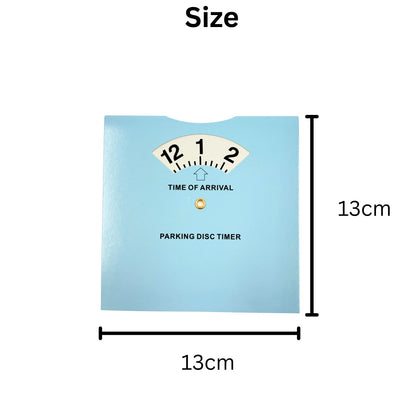 Parking Timer Disc - Clock Dial Permitted Disabled Parking for Cars, Vans and Bikes Displays Arrival Time for Double Yellows and Wheelchair Bays (1 Replacement Clock)