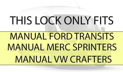 Pedal Lock for Ford Transit Manual MK3 MK4 MK5 MK6 MK7 MK8 Mercedes Sprinter Break Clutch Lock Anti-Theft Deterrent Heavy Duty