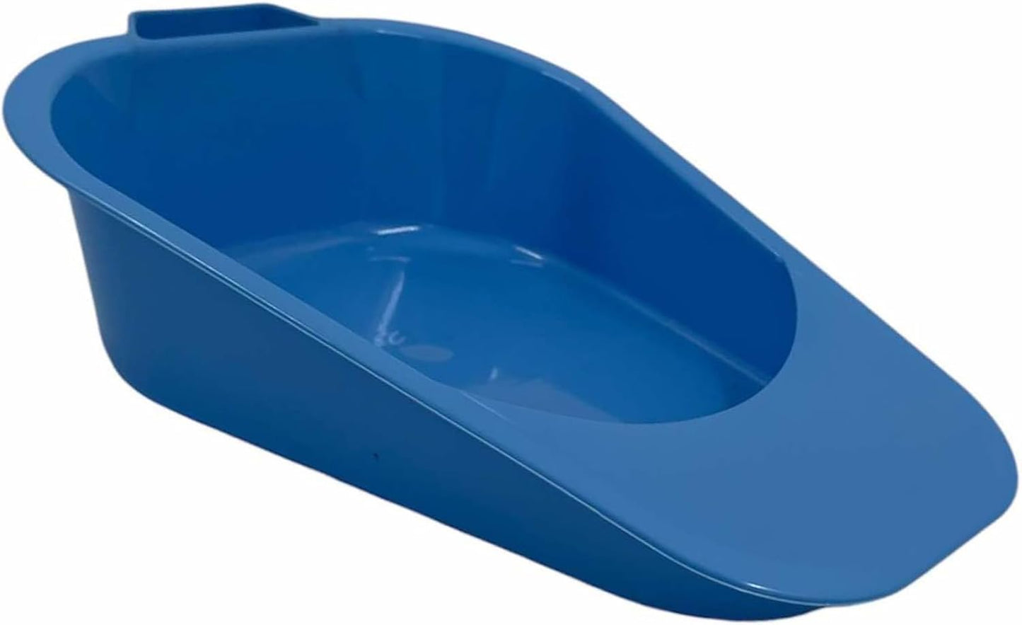Bedpan for Men and Women – Reuseable Portable Bedpan with Handle, Ideal for Elderly, Hospital Use, Home Care, and Incontinence – Comfortable, Durable Design (Blue) Bed Pan