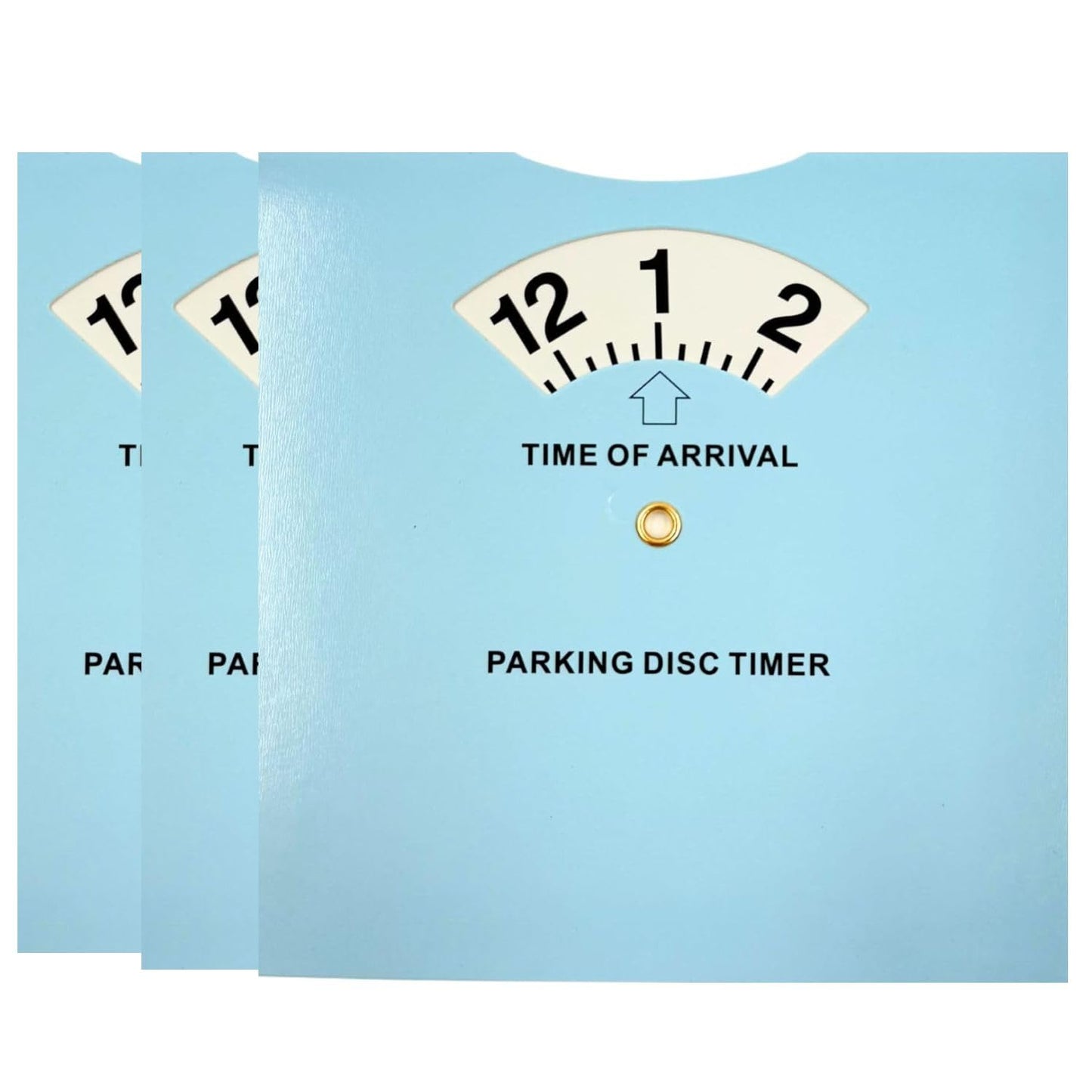 Parking Timer Disc - Clock Dial Permitted Disabled Parking for Cars, Vans and Bikes Displays Arrival Time for Double Yellows and Wheelchair Bays (1 Replacement Clock)