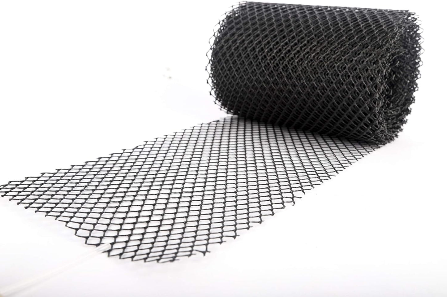 Gutter Mesh Guard Roll to Stop Leaf Debris 20 Meters and 20 Mesh Guard Fixing Clips (20 Meters)