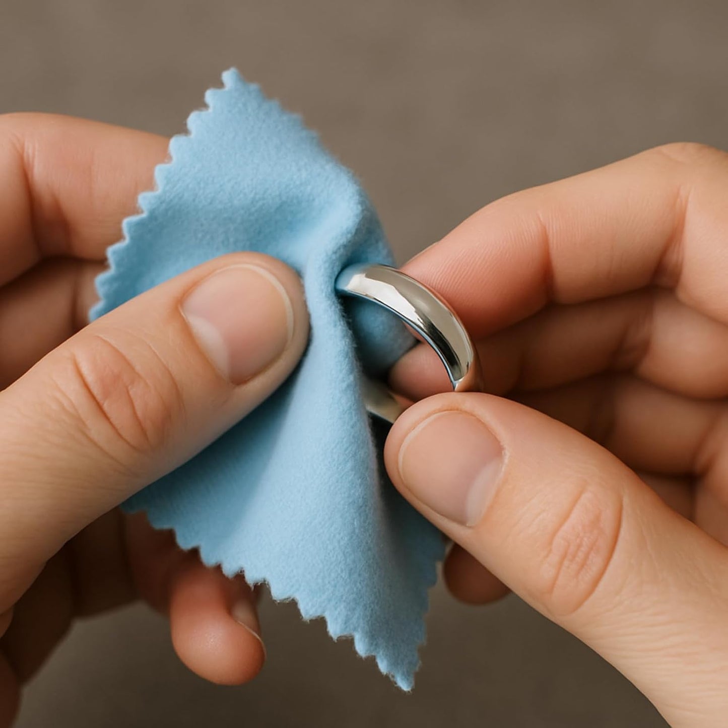 Silver Polishing Cloth (Pack of 2) Jewellery Cleaning and Polishing Cloths for Cleaning Silver, Gold and Platinum - Restores the Shine