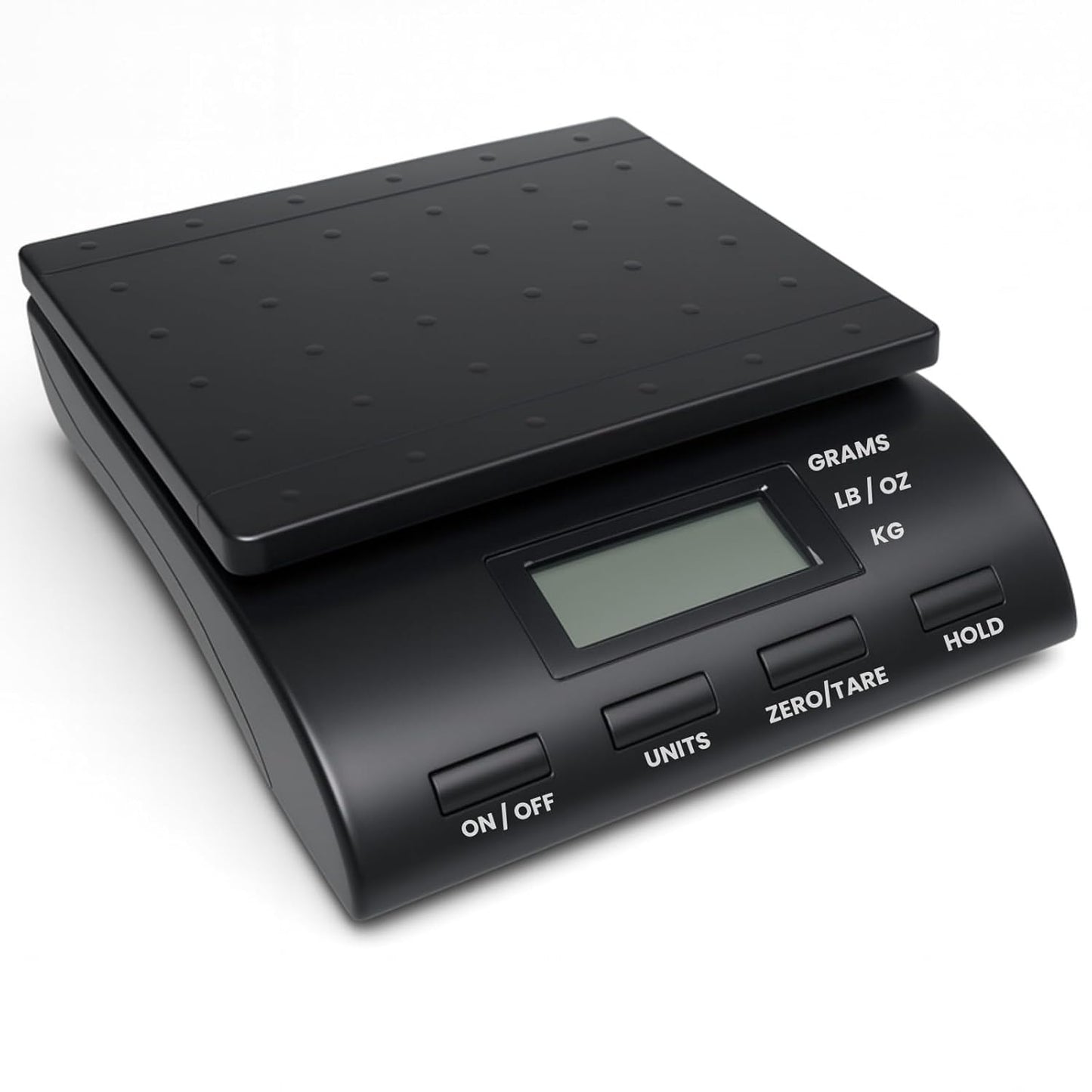 Digital Postal Scale, Electronic Weighing Scale with LCD Display, Multiple Units (Grams, Kilograms, Pounds, Ounces), Zero/Tare Function, Hold Feature, Up to 36 KG Capacity, Black