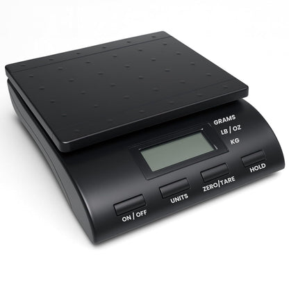 Digital Postal Scale, Electronic Weighing Scale with LCD Display, Multiple Units (Grams, Kilograms, Pounds, Ounces), Zero/Tare Function, Hold Feature, Up to 36 KG Capacity, Black