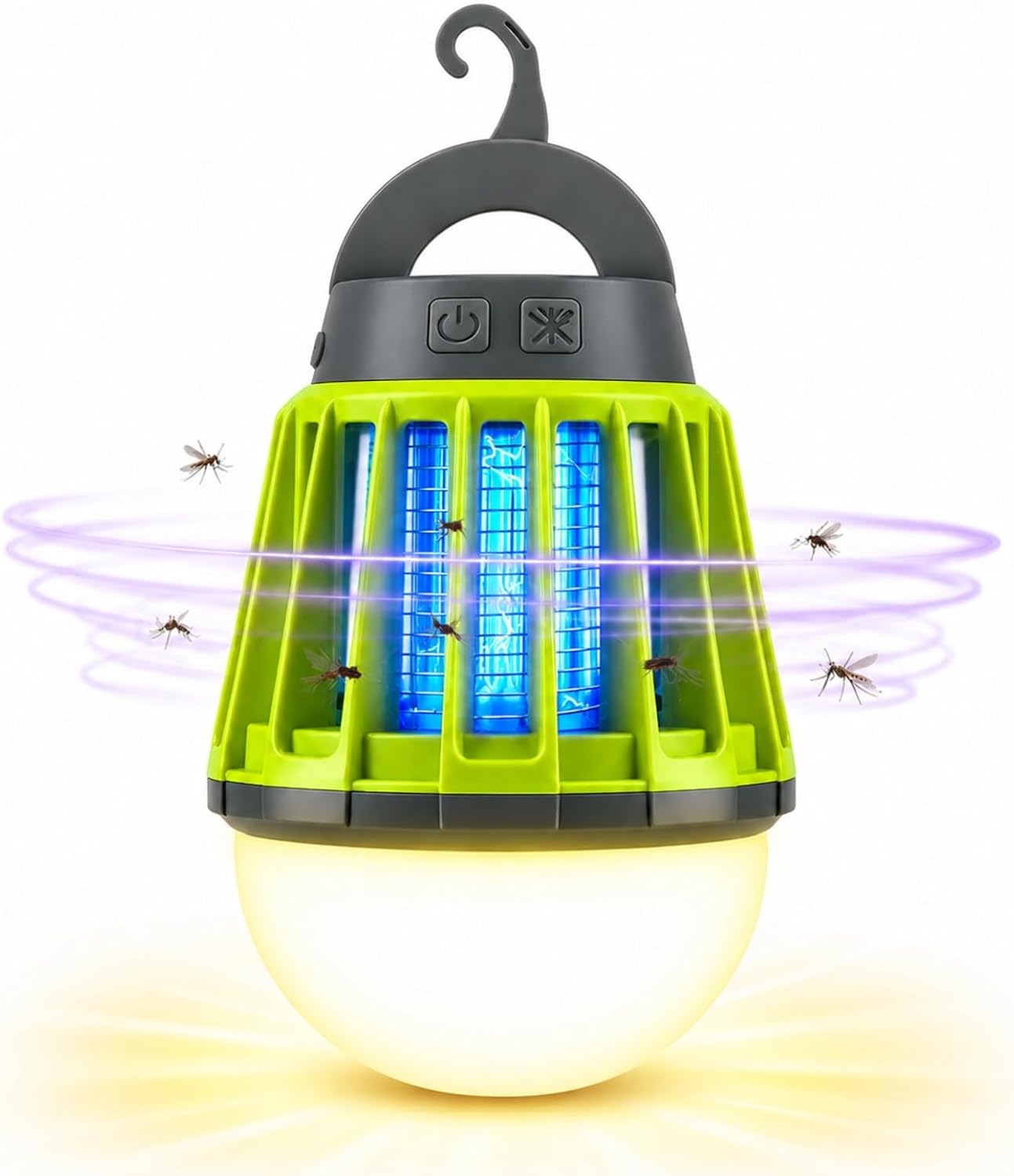 Mosquito Repellent Lamp, 2 in 1 Lantern and Bug Killer, USB Rechargeable, Portable Camping Light for Camping, Campervan and Motorhome