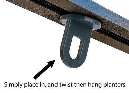 Green House Twist Clips [100 Pack] for Inside Greenhouses for Hanging Anchors from Glazing bar Channels or Insulation Clips (100)