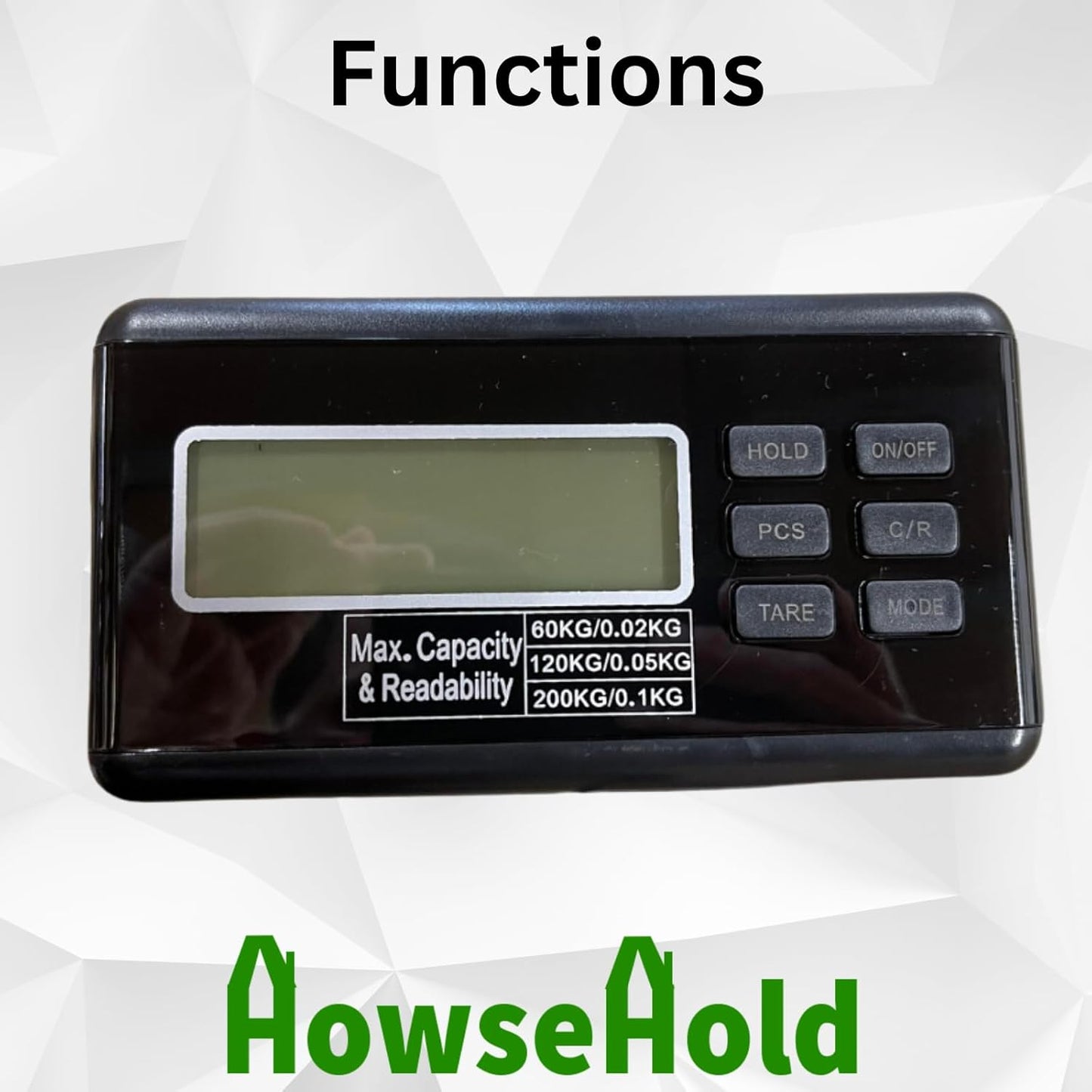 Large Digital Scale Up to 200kg 0.1kg increments Heavy Duty Commercial Scales Large Platform Stainless Steel Parcel Scales