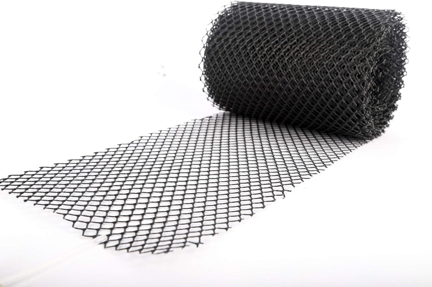 Gutter Mesh Guard Roll to Stop Leaf Debris 20 Meters and 20 Mesh Guard Fixing Clips (20 Meters)
