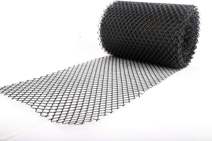 Gutter Mesh Guard Roll to Stop Leaf Debris 20 Meters and 20 Mesh Guard Fixing Clips (20 Meters)