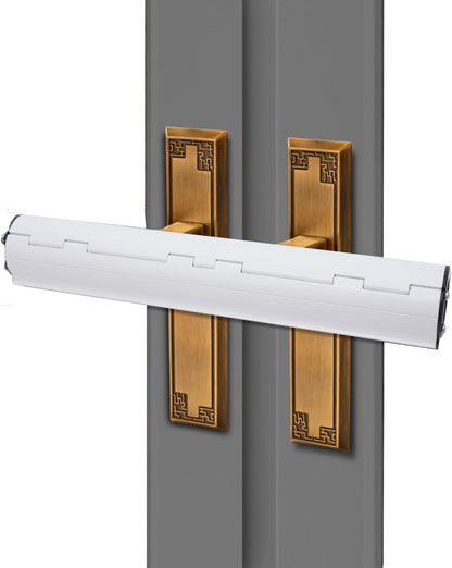 Patio Door Security Lock Fit for Double French Doors & Conservatory Doors, Reinforced Steel Handle Lock Bar for Horizontal Handles