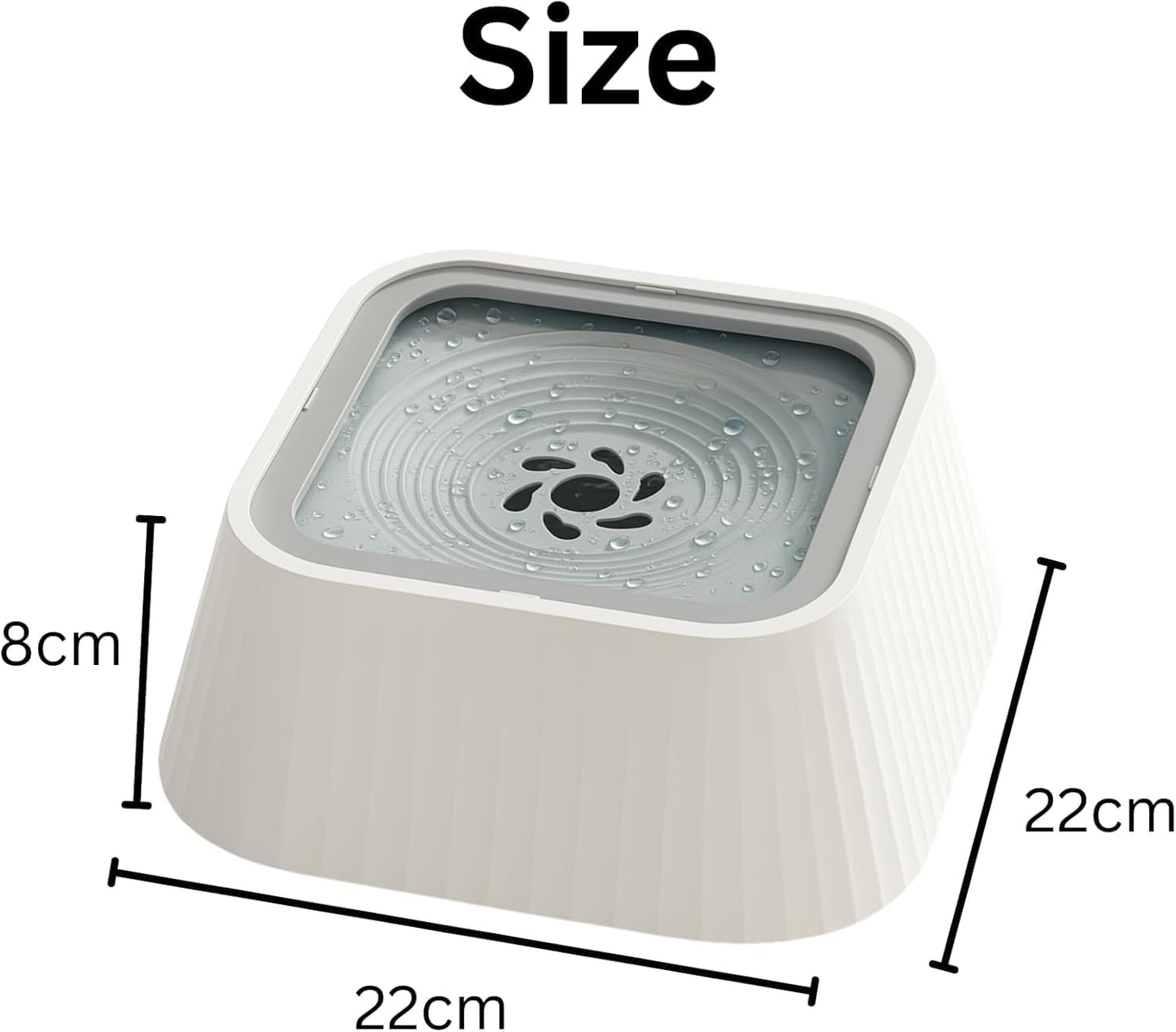 Slow Drinking Dog Water Bowl - Floating Lid To Prevent Choking and Vomiting No Spill Design for Messy Drinkers, Reduces Wet Floors, Ideal for Home and Travel