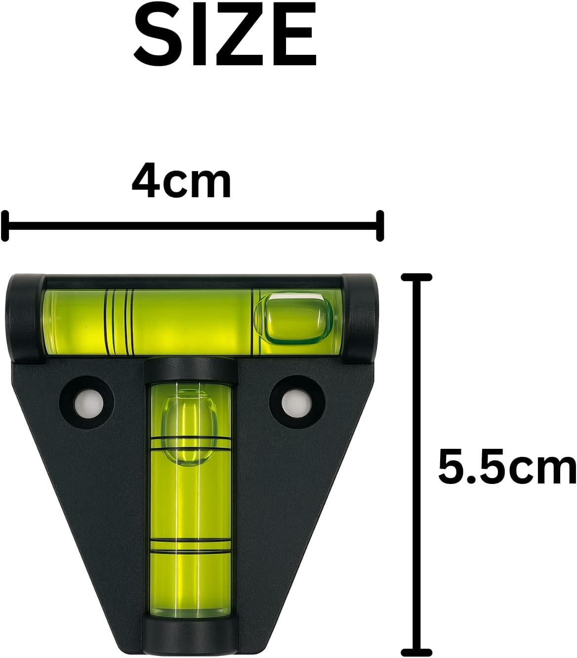Caravan Spirit Level - 2 Way Bubble Leveling Device for Camping, Motorhomes, Campervans, Trailers & RVs – Easy Mounting Accessory for Accurate Leveling