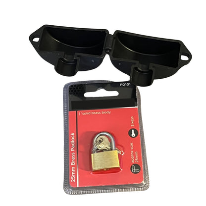 Outside Tap Lock with Padlock Included Prevents Unwanted Use and Water Theft – Secure Outdoor Garden Tap Cover Easy Fit Lock for Outside Taps (1 Pack)