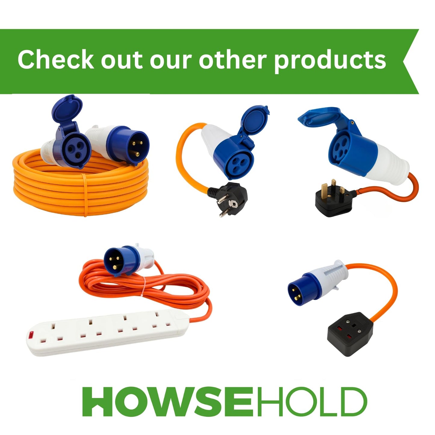 16amp to 13amp Adapter 3 Pin to UK Socket Converter 110v To 240v Converter Hook Up Camping, Generators & Caravan Mains Hookup 250V 16A Electric 16amp Plug Sockets