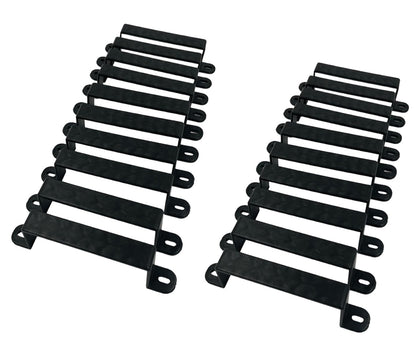 Fence Panel Security Brackets [10 Pack] for Concrete Fence Posts or Wooden 4x4 Posts Prevents Panel Theft and Fence Panels Rattling & Banging in The Wind (10)