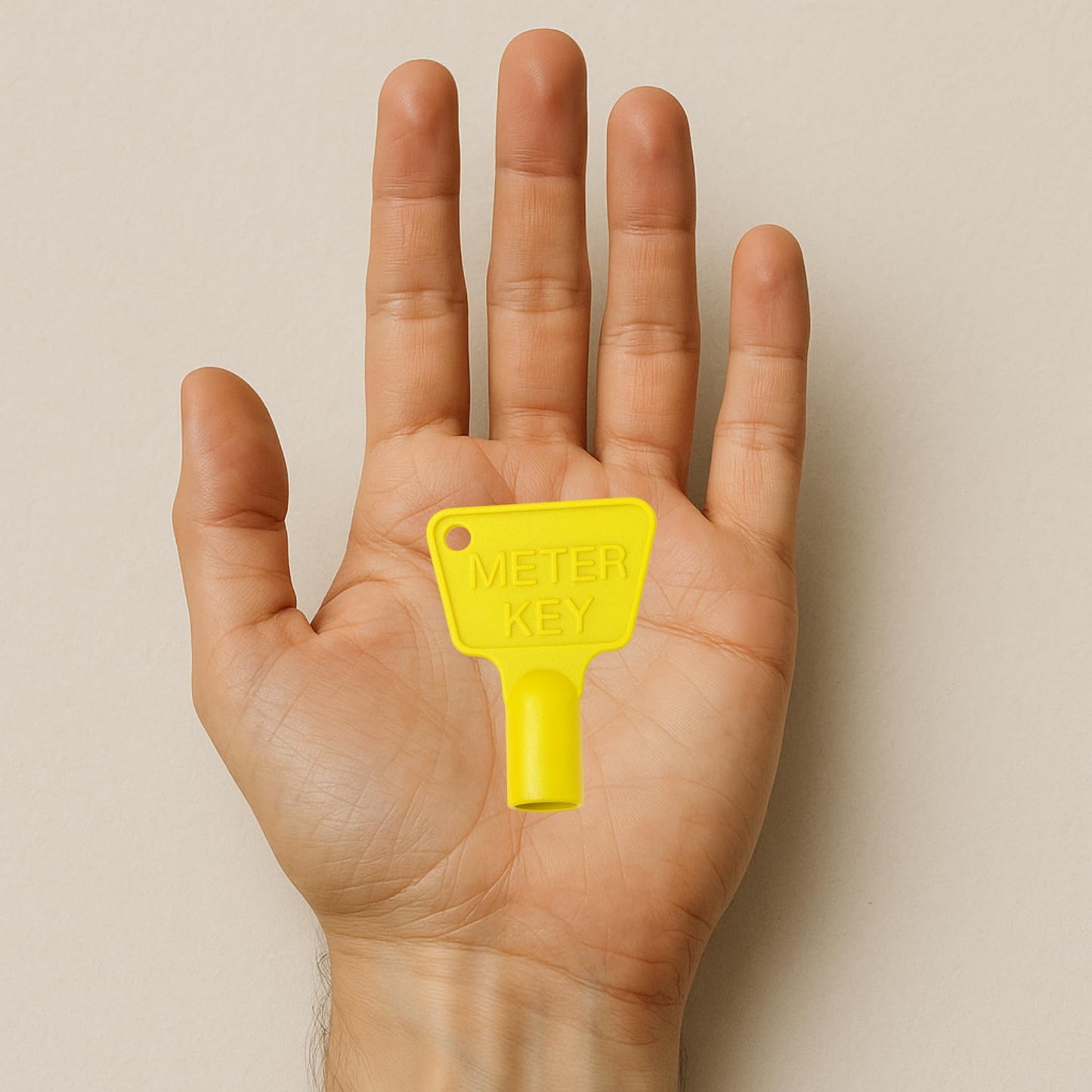 HowseHold Gas Meter Box Key Yellow (4 Keys) Triangular Electric Utility Box Key Plastic Black Gas Meter Key for Reading