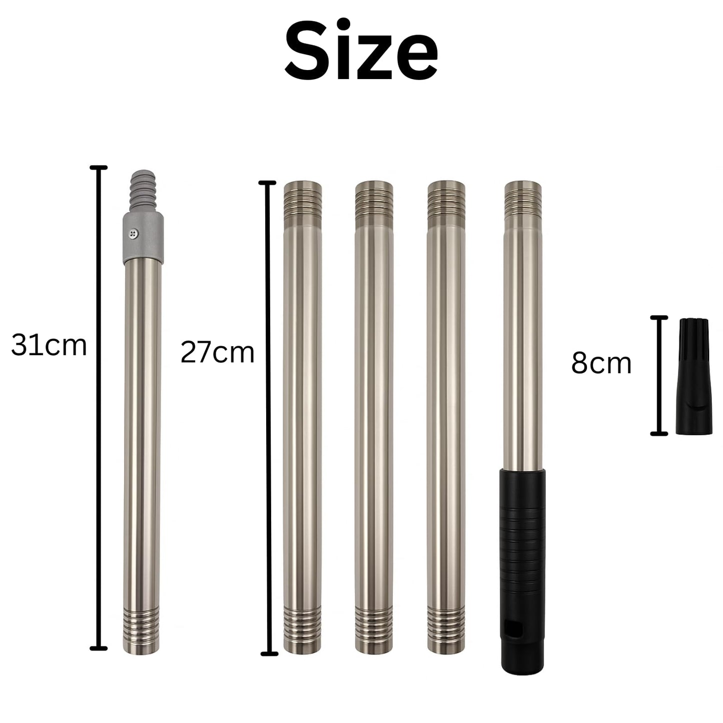 Paint Roller Extension Pole for Screw Fit or Push Fit Rollers 120cm Pole for Painting (Extension Pole)