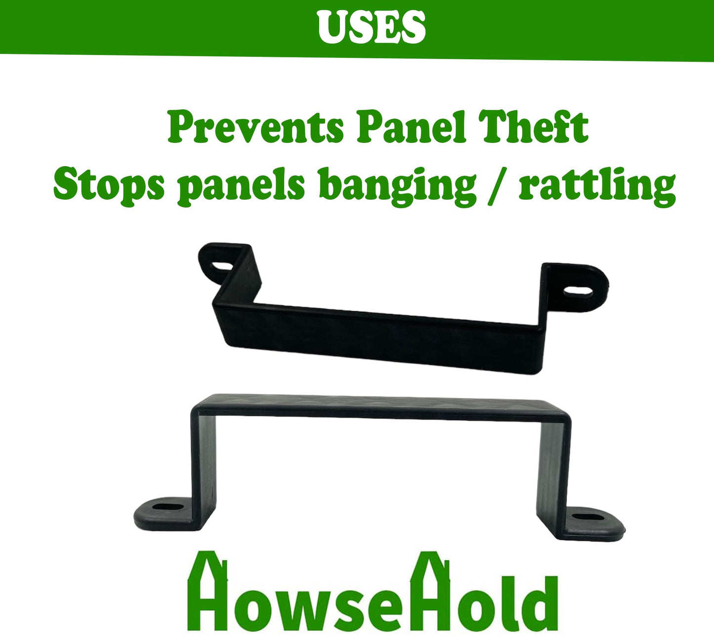 Fence Panel Security Brackets [20 Pack] for Concrete Fence Posts or Wooden 4x4 Posts Prevents Panel Theft and Fence Panels Rattling & Banging in The Wind (20)