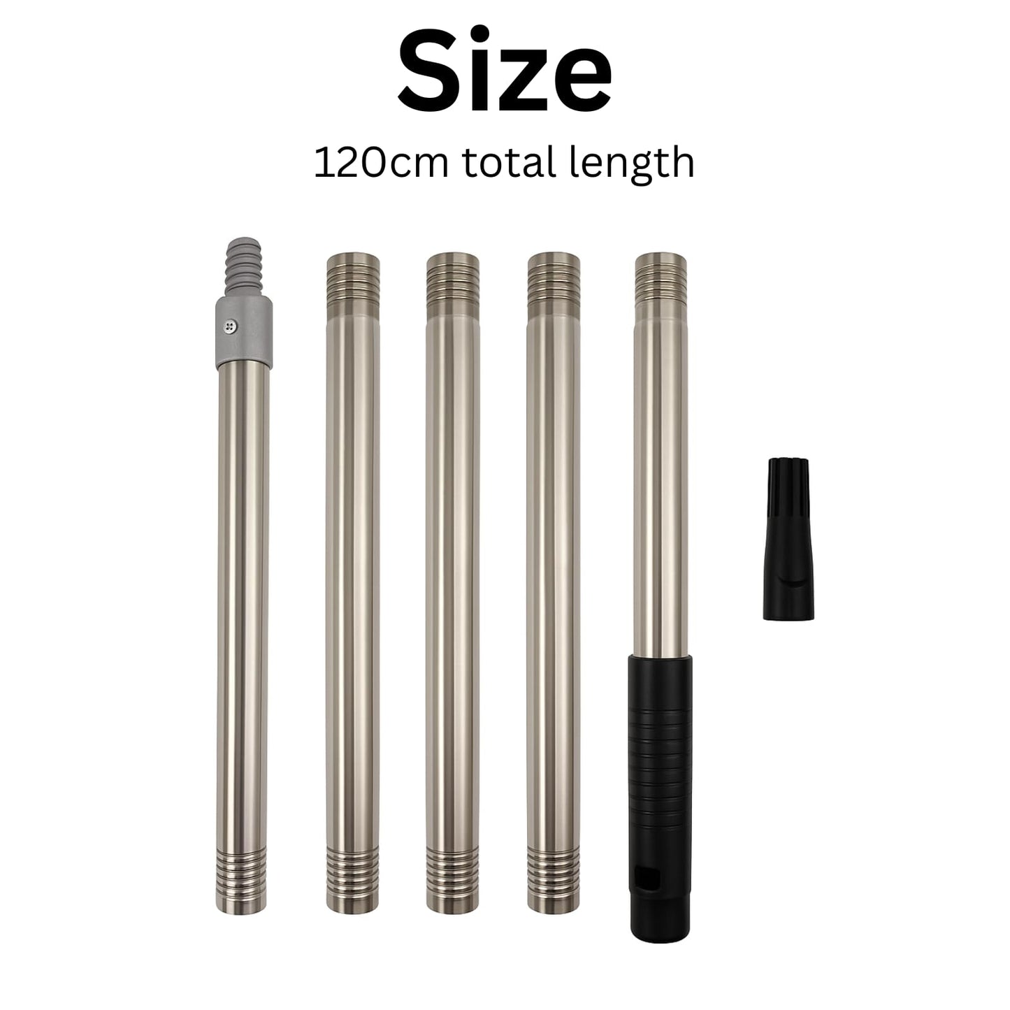 Paint Roller Extension Pole for Screw Fit or Push Fit Rollers 120cm Pole for Painting (Extension Pole)