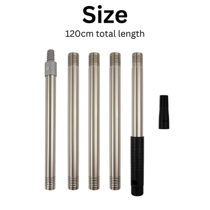 Paint Roller Extension Pole for Screw Fit or Push Fit Rollers 120cm Pole for Painting (Extension Pole)