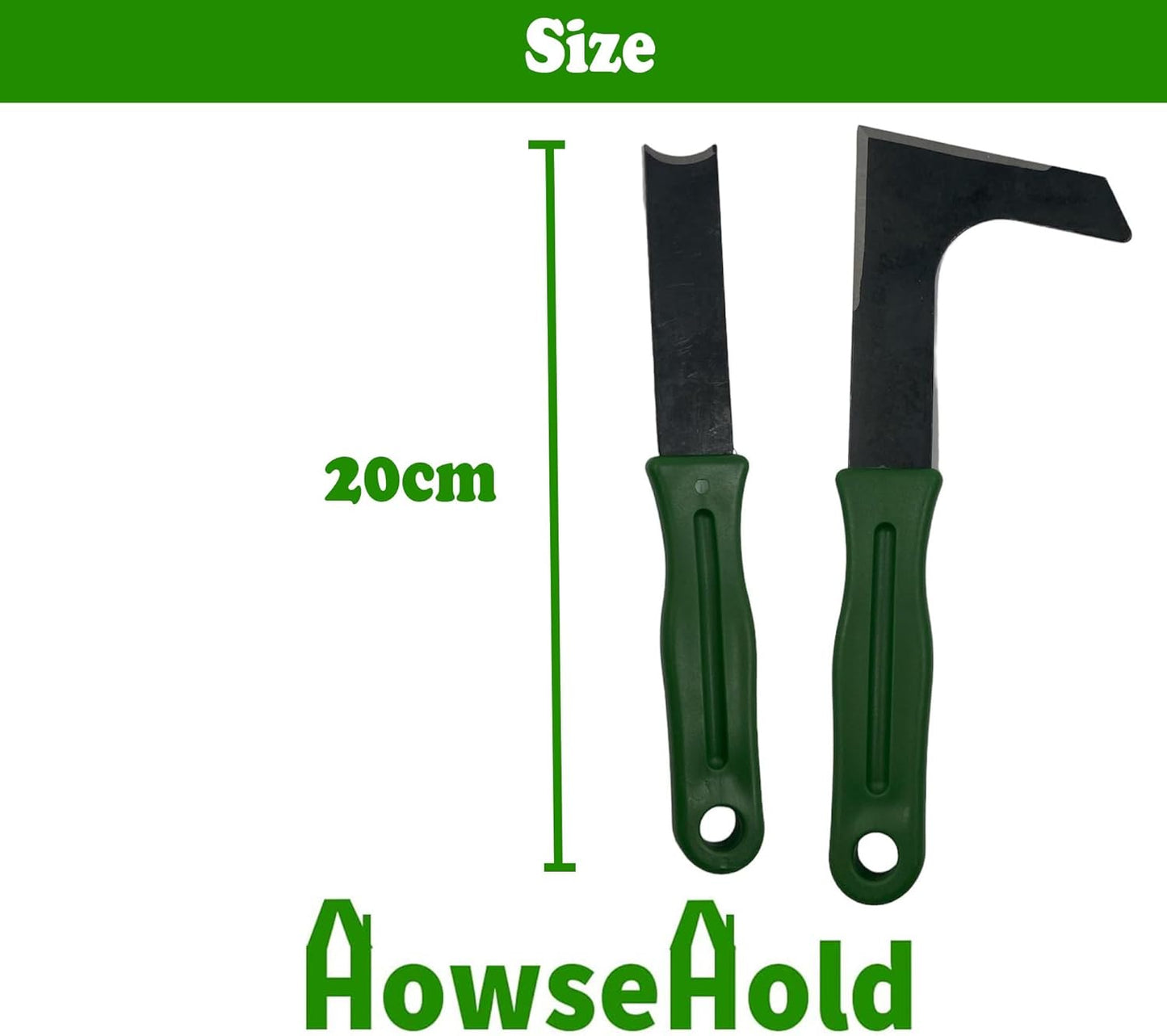 HowseHold Patio Weed Remover Tool Set of 2 - Weeder and Weed Puller for Removing Weeds and Moss from Cracks in Driveways, Paths, Patios, Paving and More