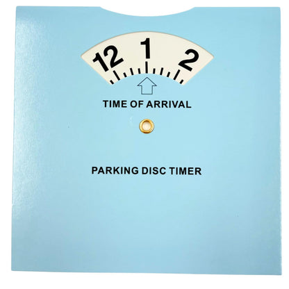 Parking Timer Disc - Clock Dial Permitted Disabled Parking for Cars, Vans and Bikes Displays Arrival Time for Double Yellows and Wheelchair Bays (1 Replacement Clock)