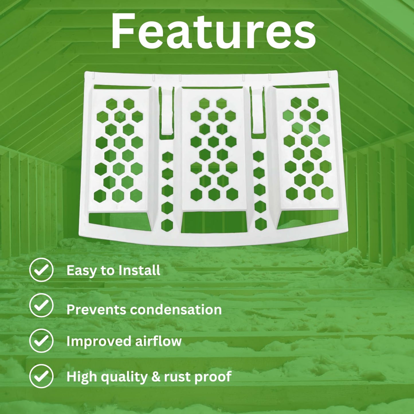 Felt Lap Vents for Condensation Pack of 48 Roof Ventilation Lap Vents, Prevents Roof Loft Roof Condensation Airflow Lap Vents (Pack of 48)