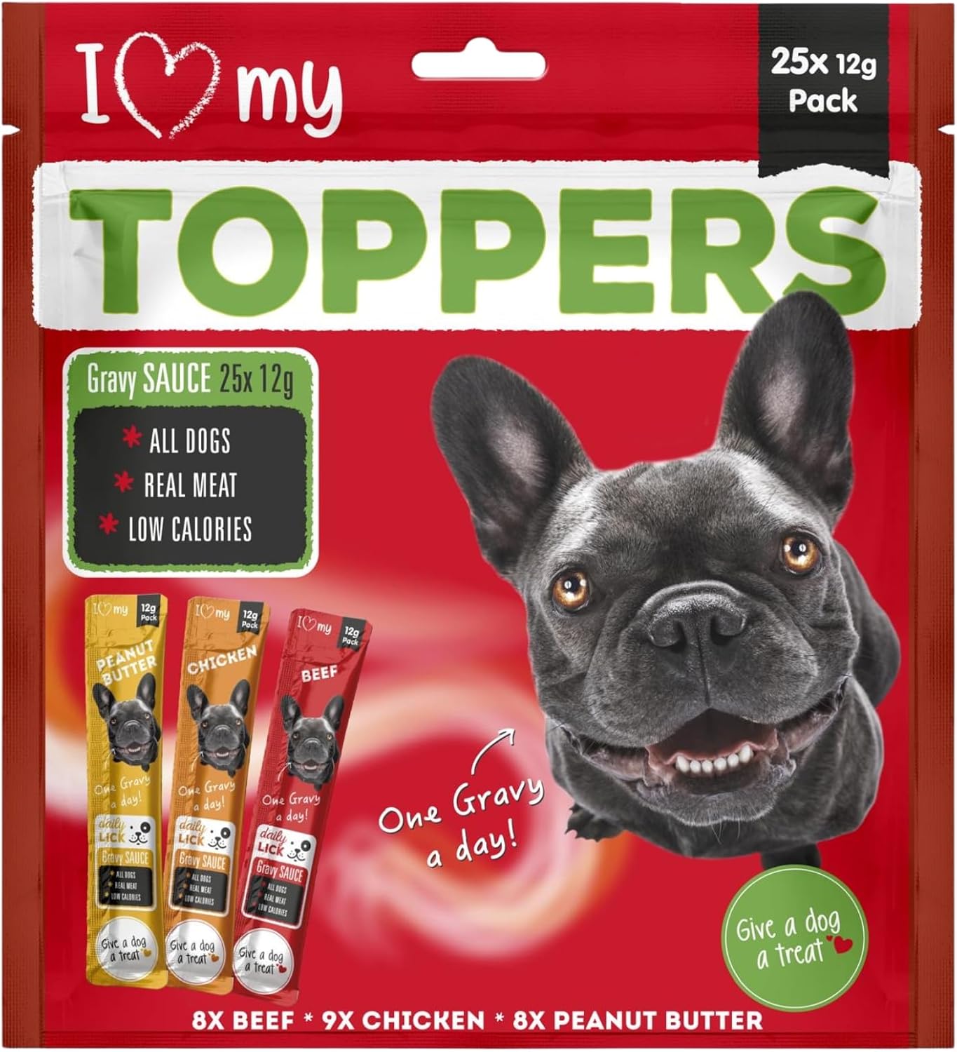 Dog Gravy Food Toppers (25 Pack) Mixed Variety Gravy Sauce Toppers for ...