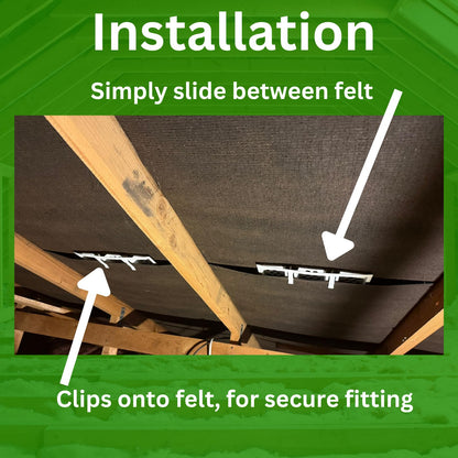 Felt Lap Vents for Condensation Pack of 48 Roof Ventilation Lap Vents, Prevents Roof Loft Roof Condensation Airflow Lap Vents (Pack of 48)