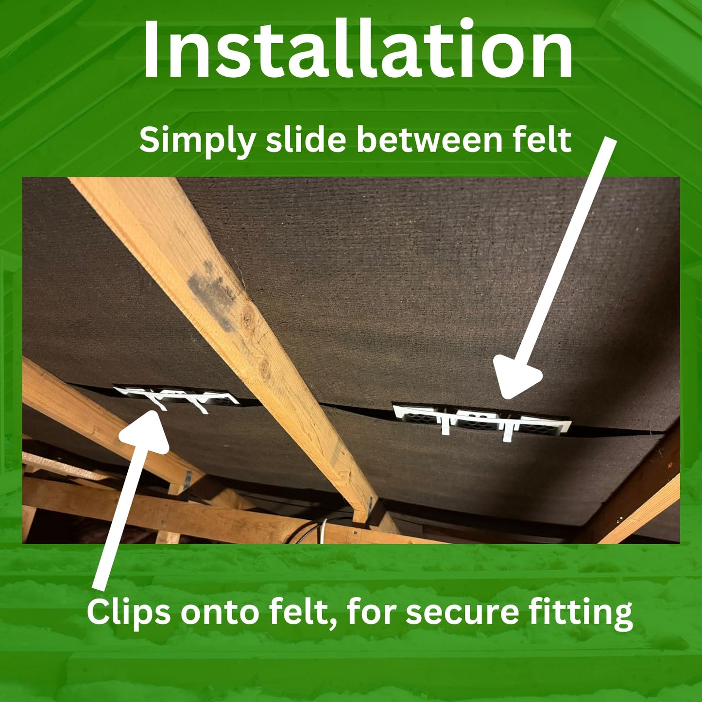 Felt Lap Vents for Condensation Pack of 48 Roof Ventilation Lap Vents, Prevents Roof Loft Roof Condensation Airflow Lap Vents (Pack of 48)