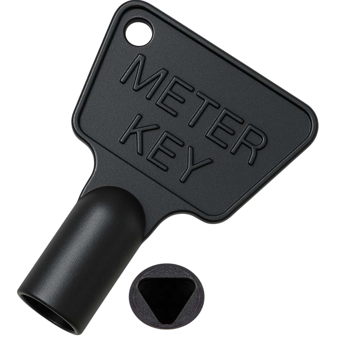 HowseHold Gas Meter Box Key [4 Pack] - Triangle Key - Electric Box Key - Utility Box Key - Black Plastic Key