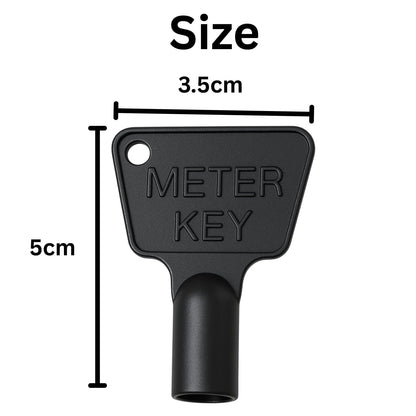 HowseHold Gas Meter Box Key [4 Pack] - Triangle Key - Electric Box Key - Utility Box Key - Black Plastic Key