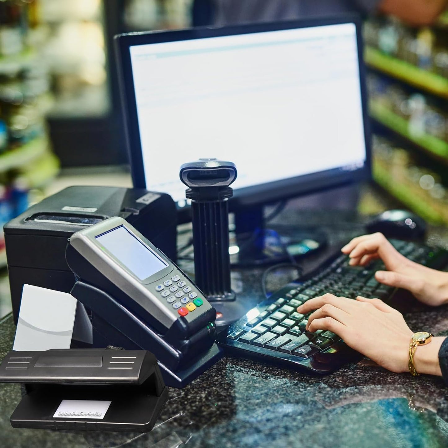 Counterfeit Money Detector Note Checker UV Light Ultraviolet Money Checker Machine - UK Plug Detect Fake Prop Notes Authenticity Check Fluorescent Mark Tracer Reflector