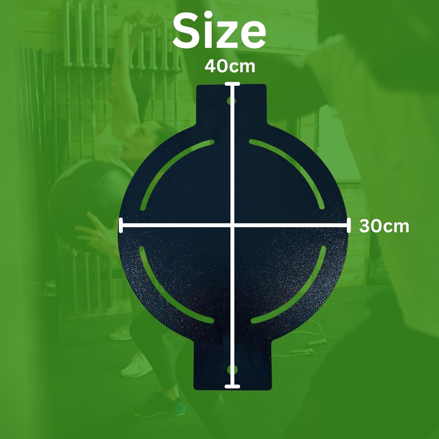 HowseHold Wall Ball Target for Medicine Balls Steel Wall Mounted – 3mm Powder Coated Metal Target with Anchor Bolts – Gym Training Target for Strength, Endurance & Fitness